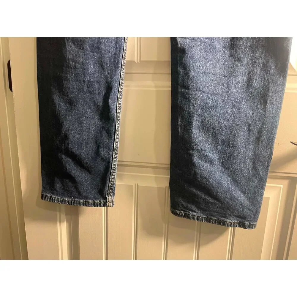 Men 505 Levi Jeans-36x32 Dark Wash Straight Leg